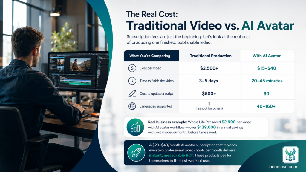 The Real Cost: Traditional Video vs. AI Avatar