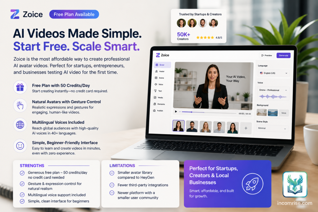 Zoice — Free plan available