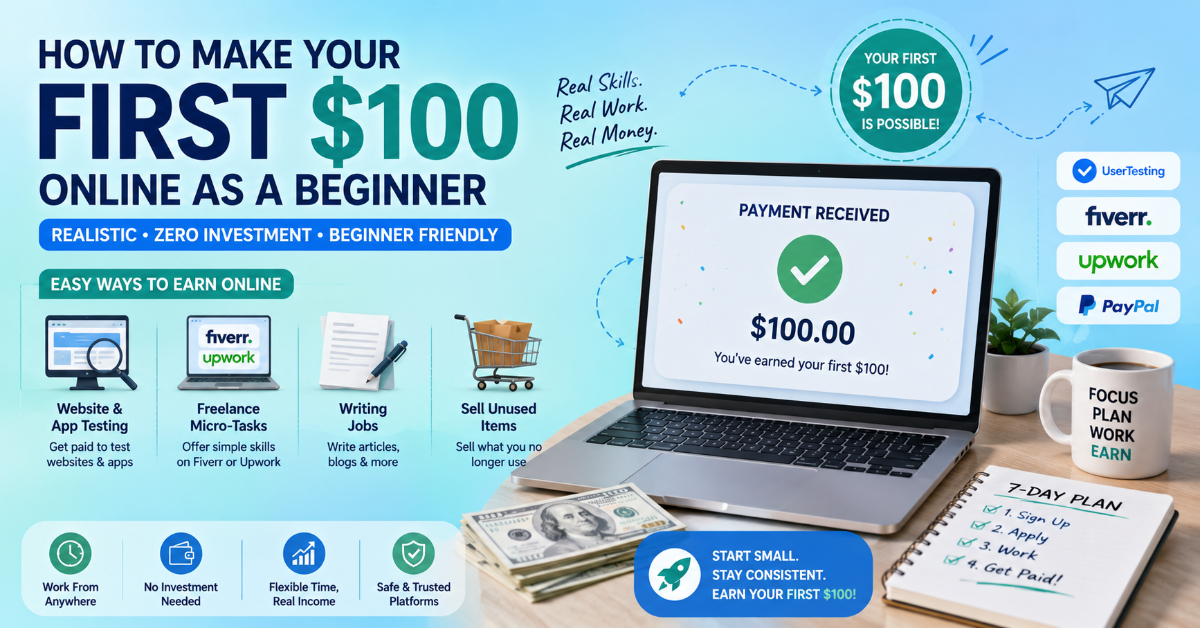 How to make your first 100$