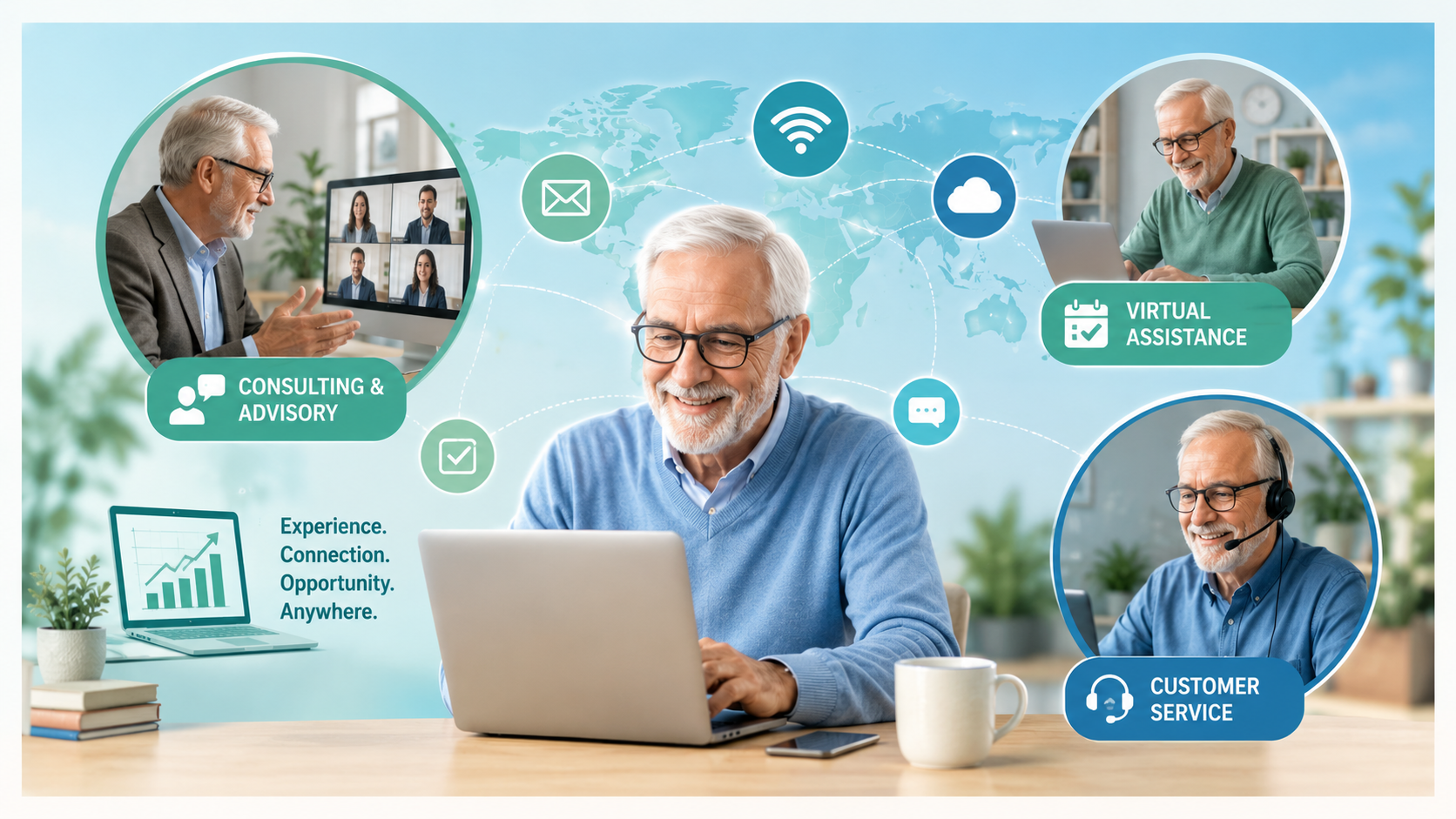 Best Side Hustles for Retirees and Seniors: 9 Easy Ways to Earn Extra Income 2 virtual assistance customer service
