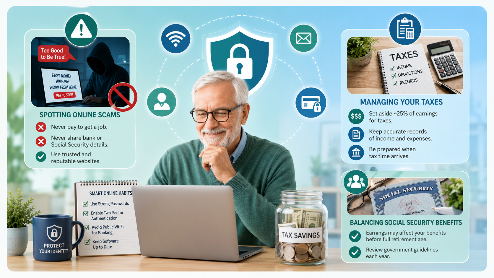 Best Side Hustles for Retirees and Seniors: 9 Easy Ways to Earn Extra Income 5 Be aware online scams