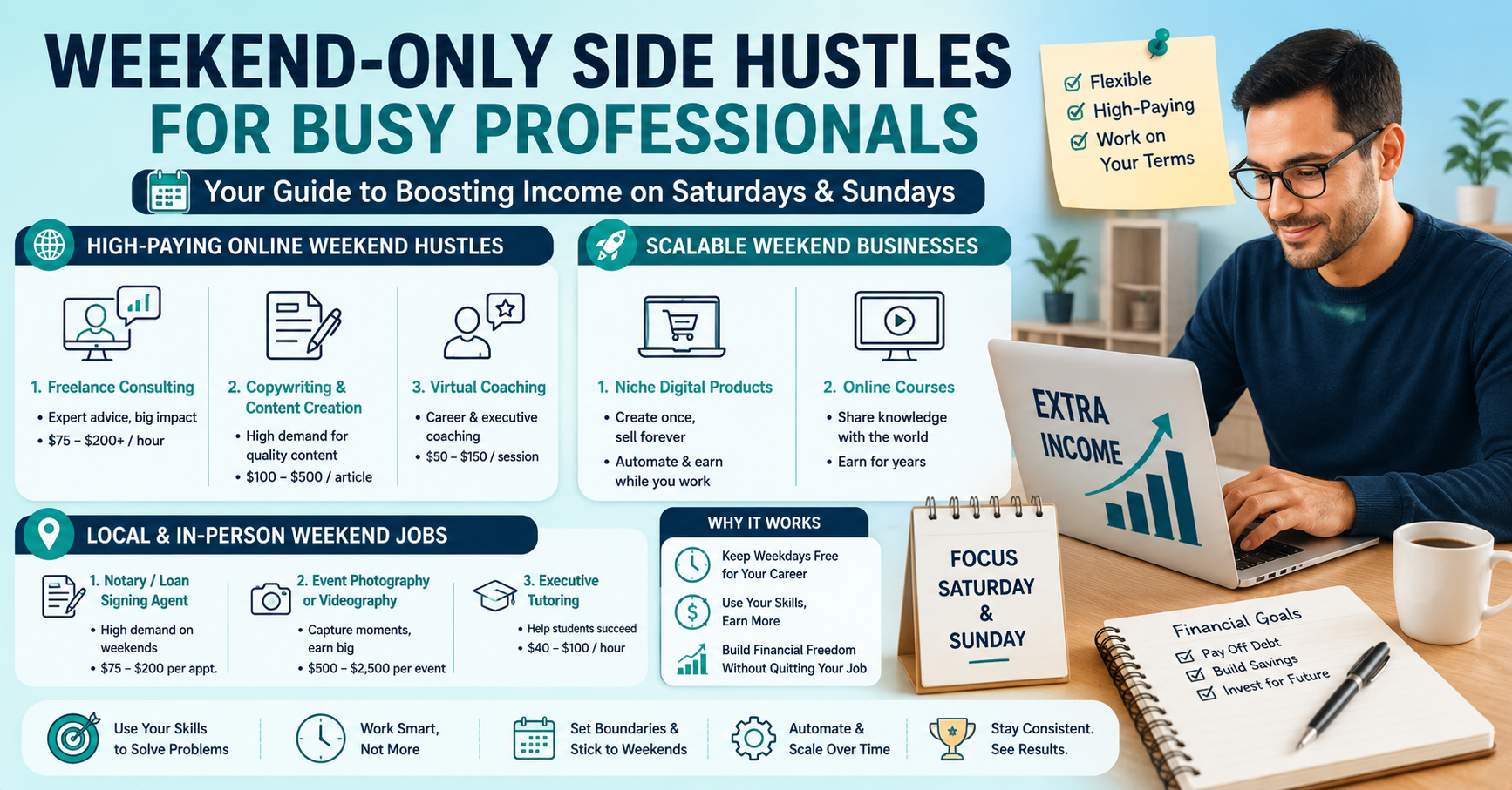weekend side hustles for busy professionals