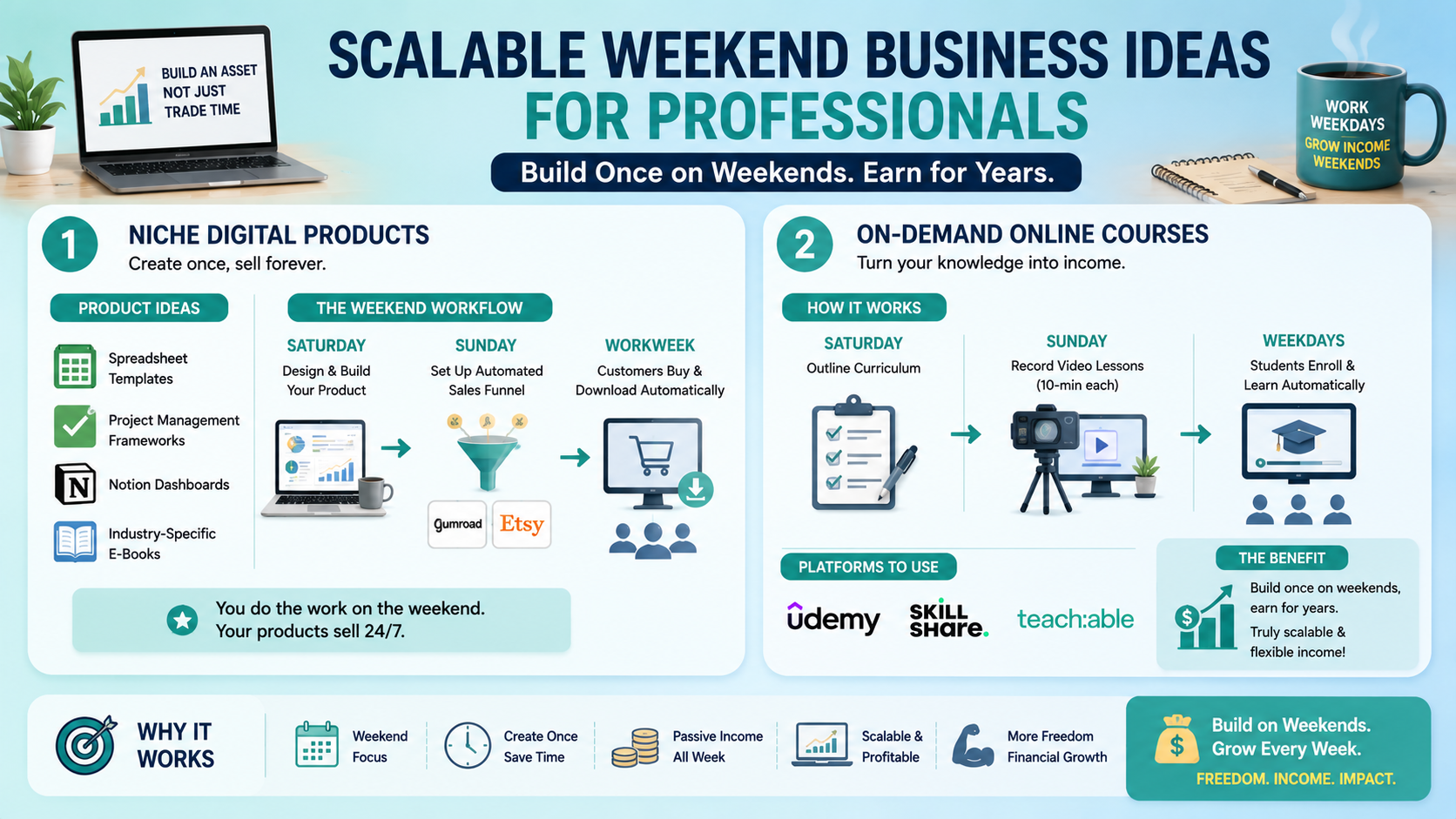 scalable weekend business ideas for professional