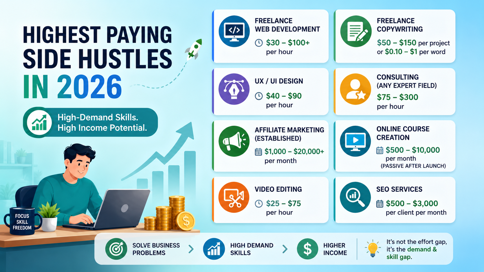 high-earning side hustles in 2026
