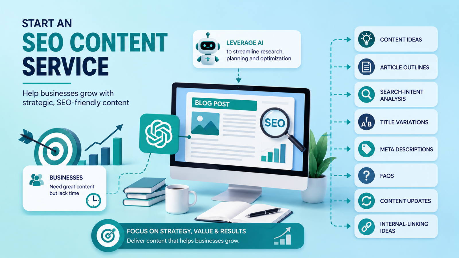 start an seo content writing service 