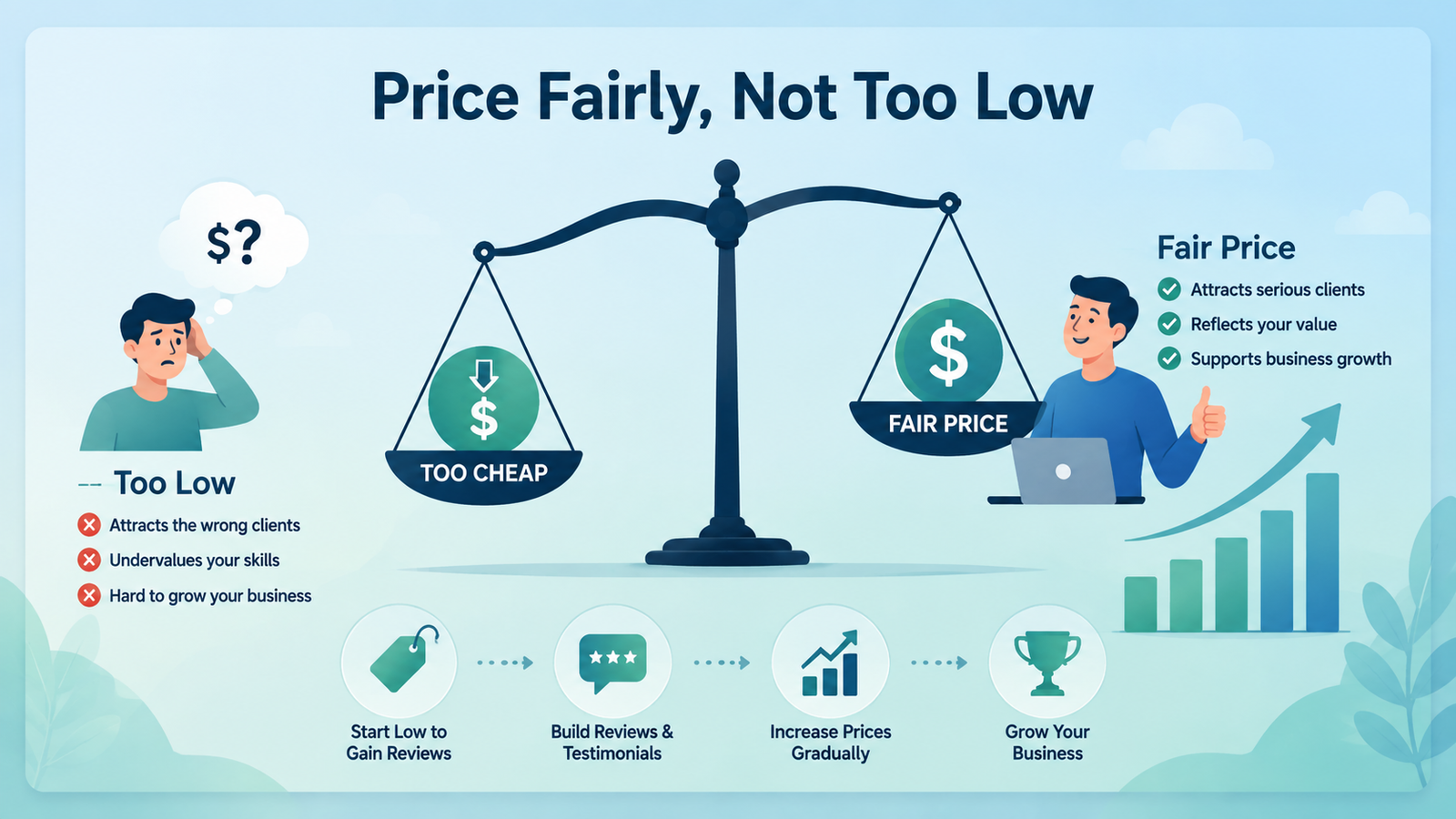 How to Start Freelancing With No Experience in 2026 4 Price Fairly, Not Too Low