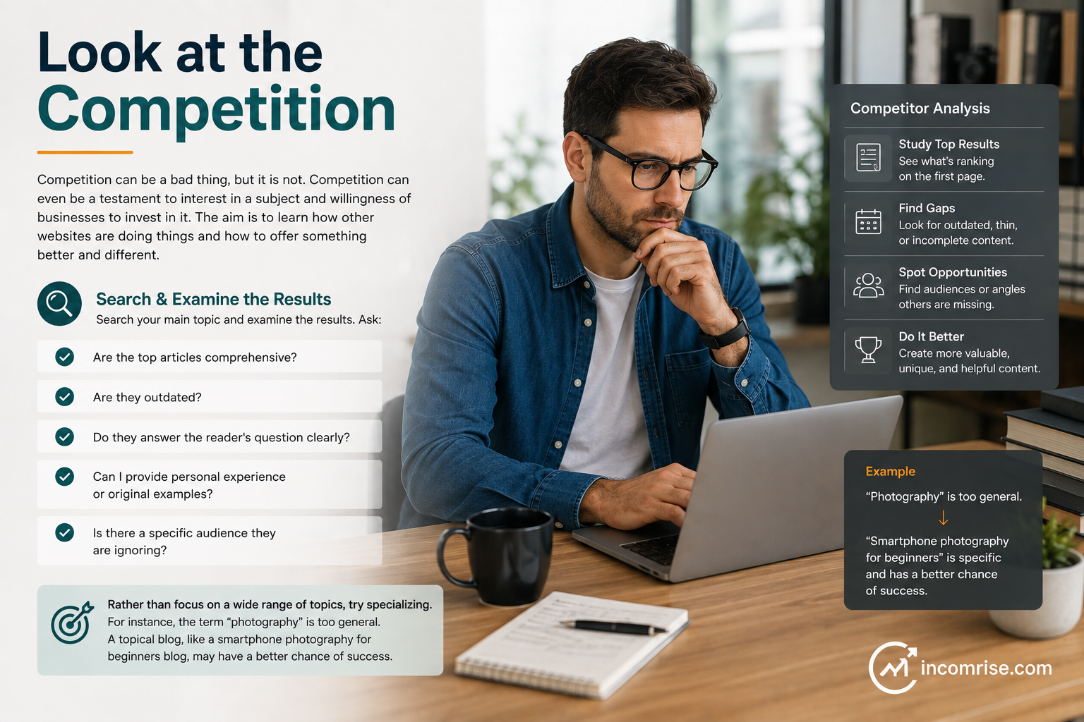 How to Choose a Blog Niche 3 How to look at competition when choosing a blog niche