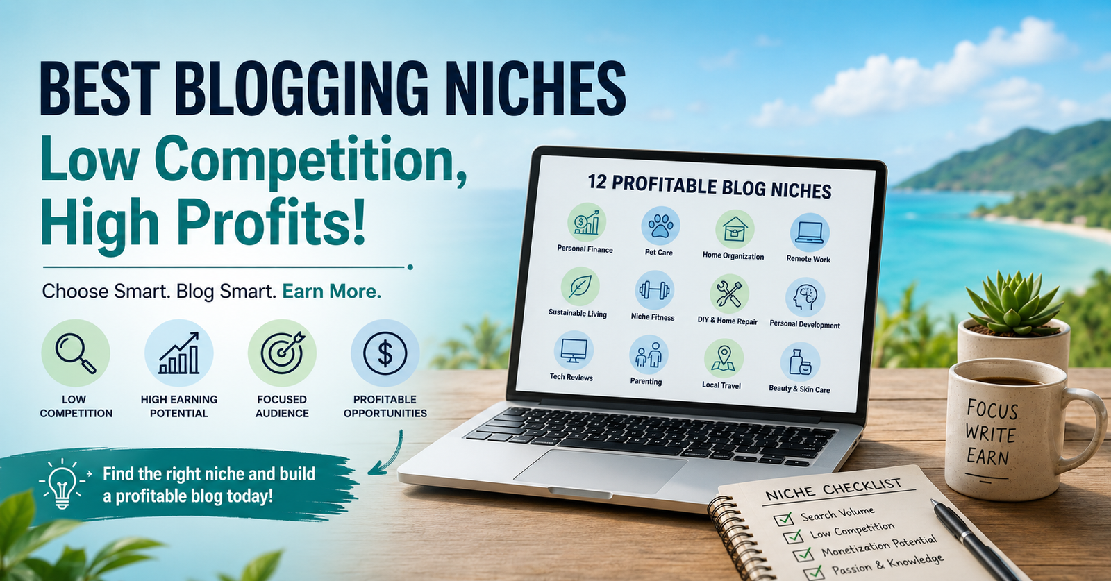 best blogging niches with low competition