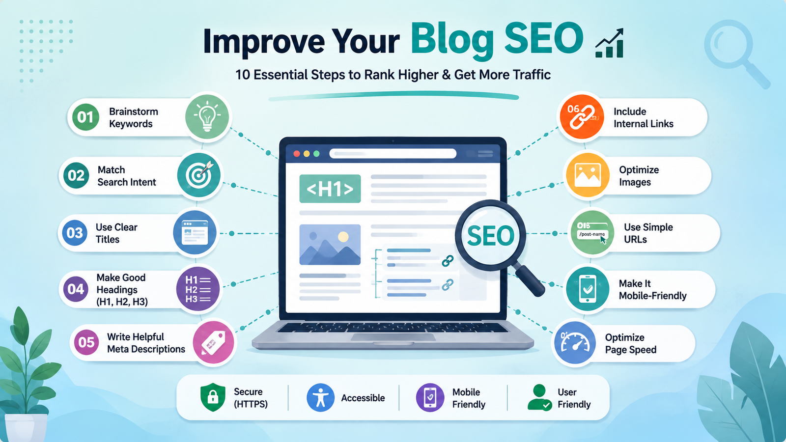 improve your blog seo 10 essentials steps to rank higher & get more traffic