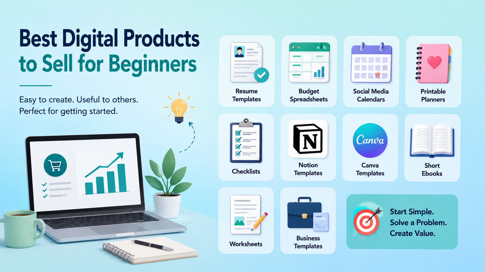 best digital products to sell for beginners