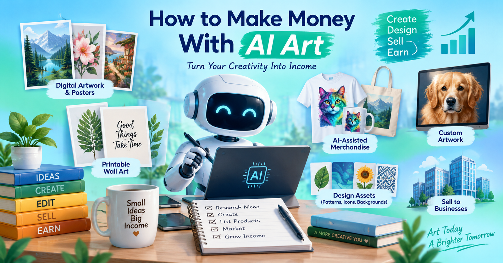 how to make money with ai art