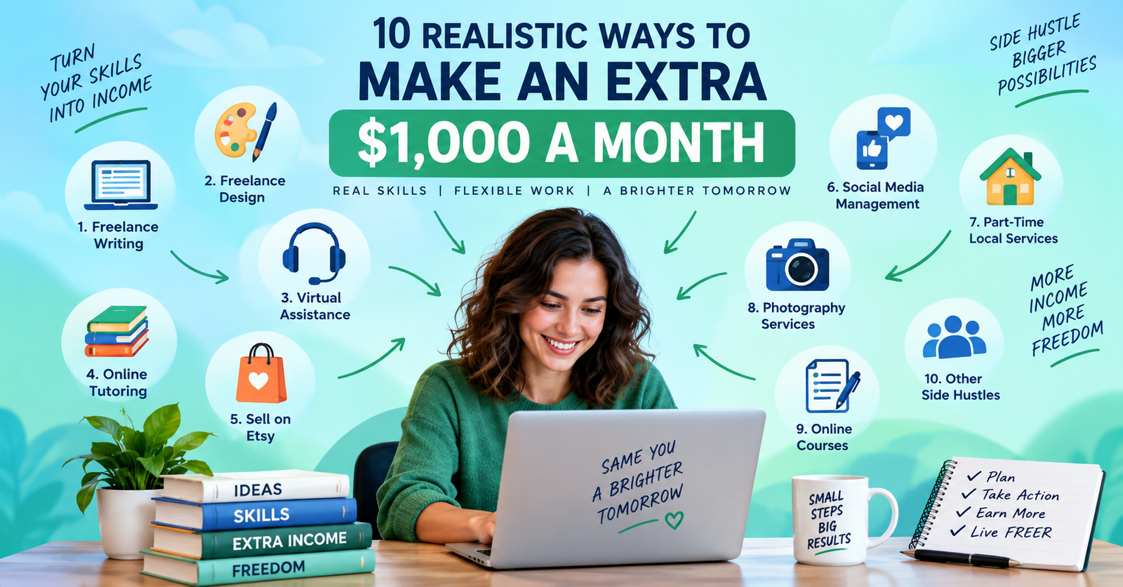 10 relastic ways to Make an Extra $1,000 a Month