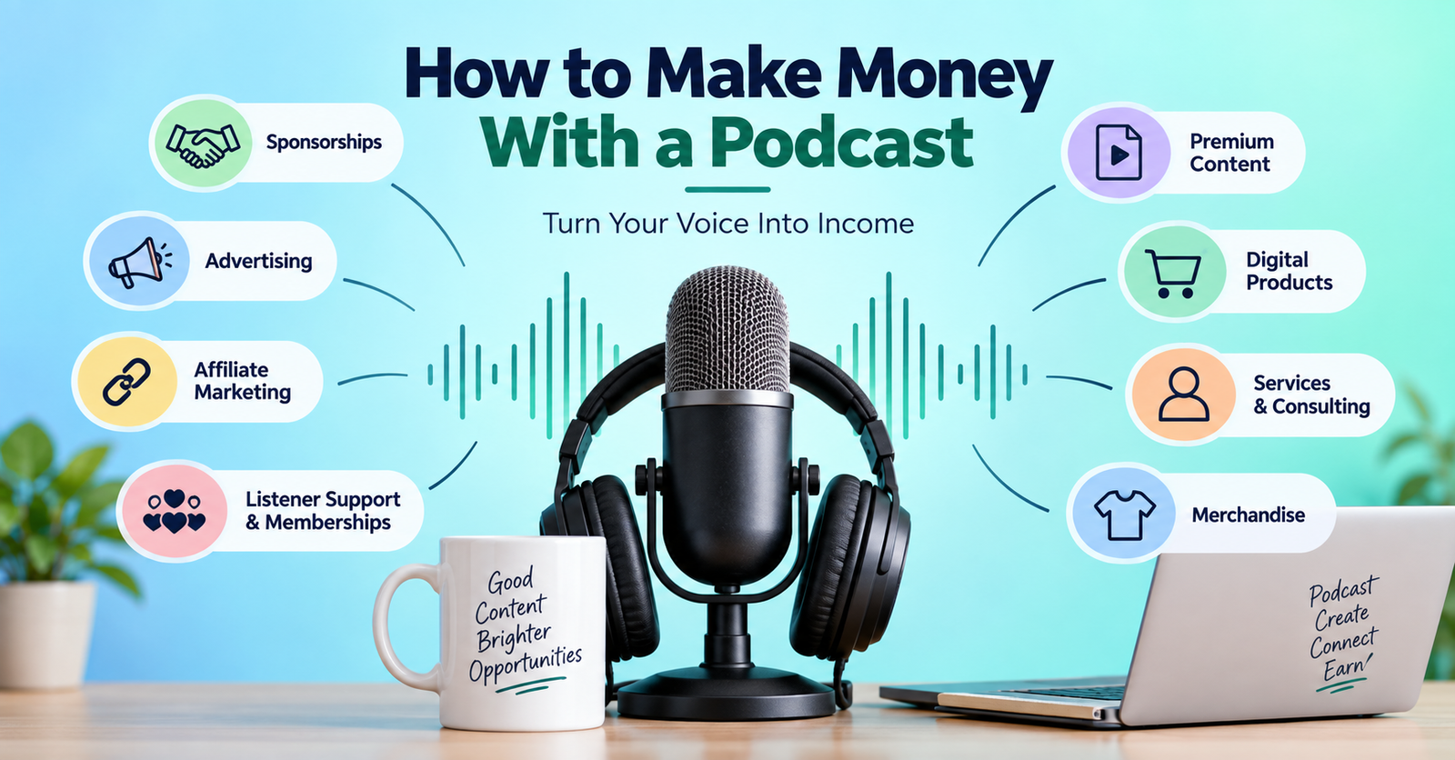How to Make Money With a Podcast : Stop Struggling 1 How to money with a podcast