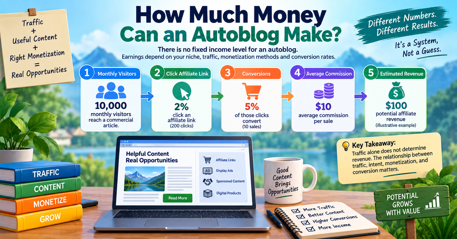 how much money can an autoblog make?