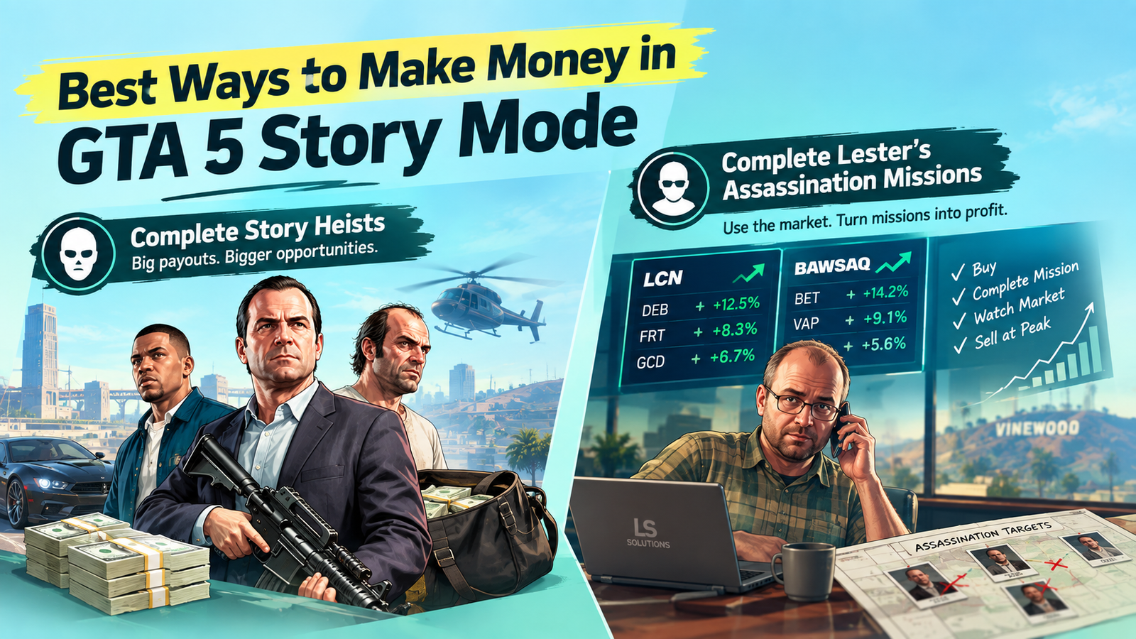 best ways to make money in GTA 5 story mode