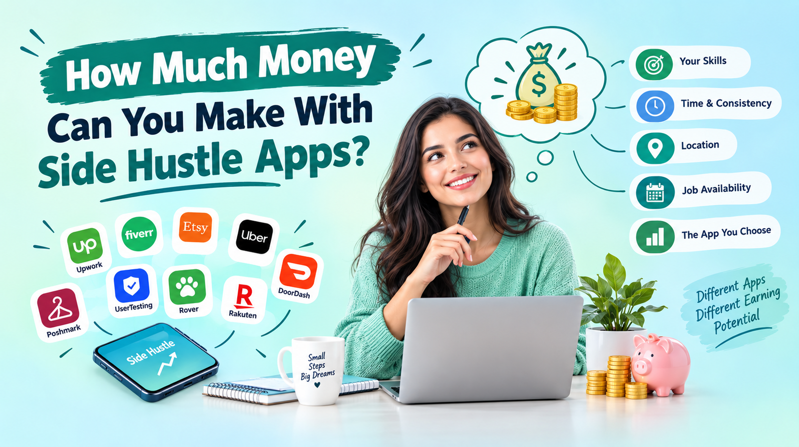 how much money can you make with side hustle apps