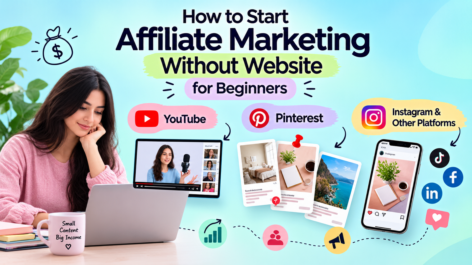 how to start affiliate marketing without website for beginners