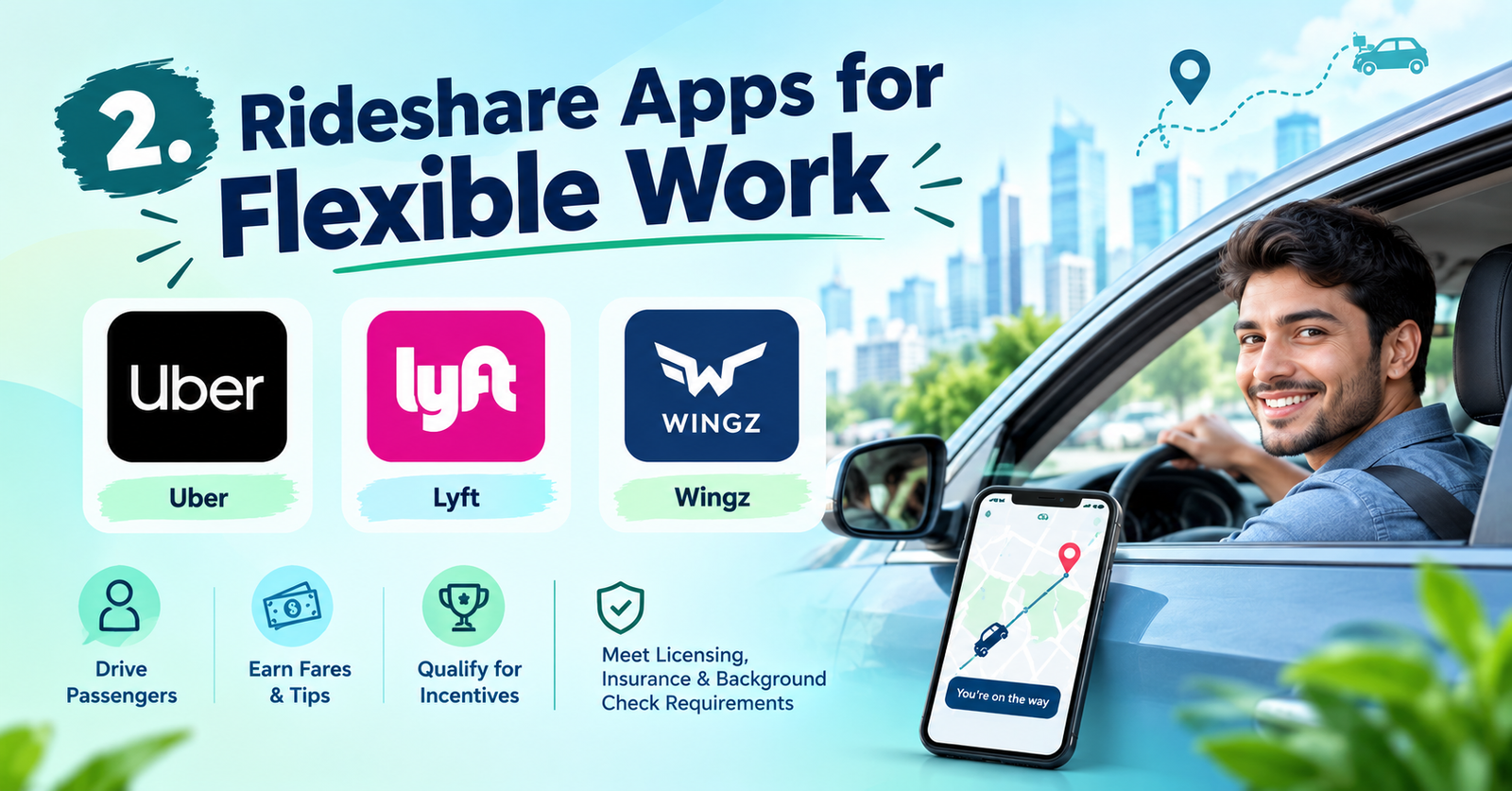 rideshare apps for flexible work