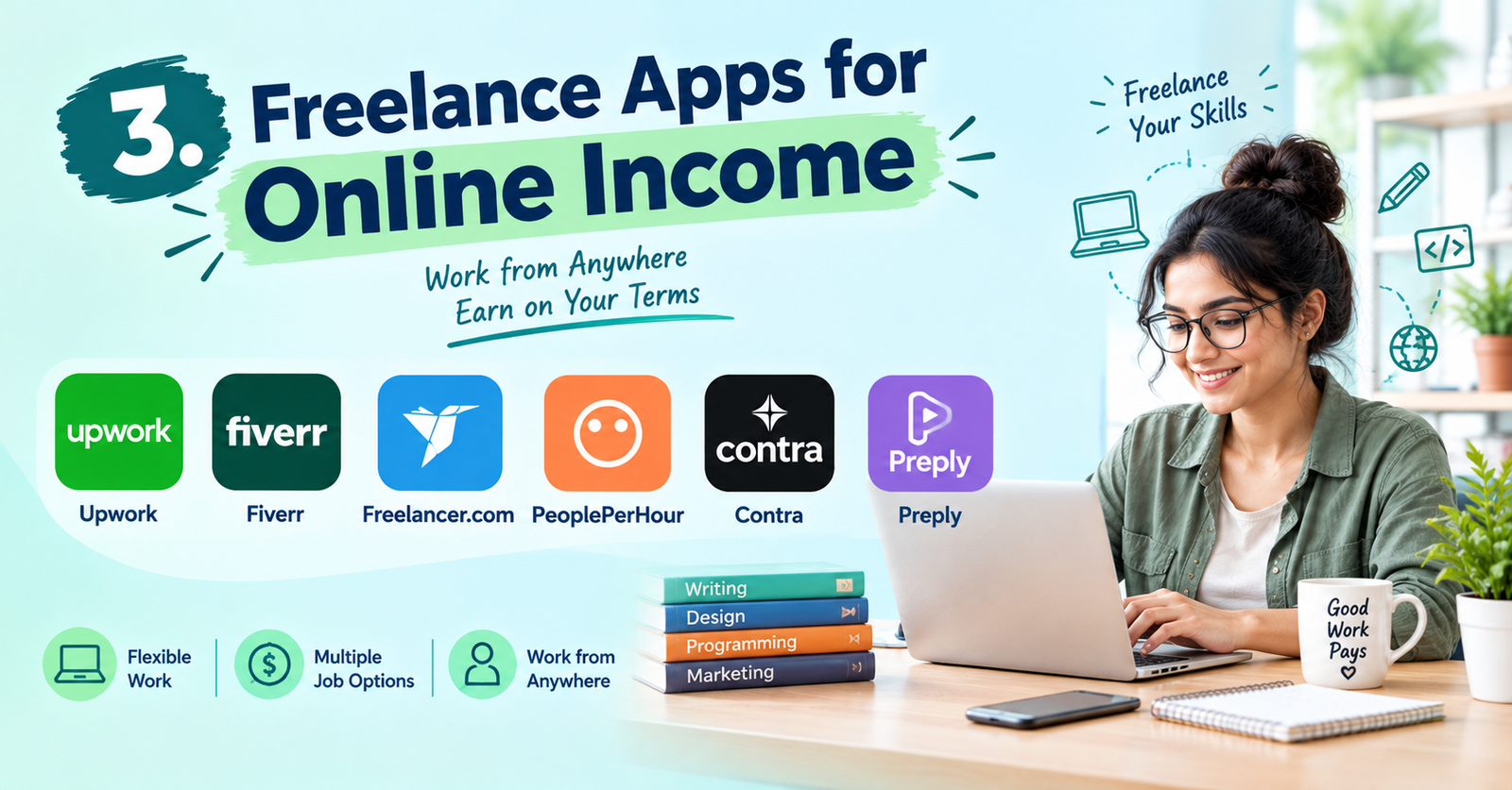 freelance apps for online income