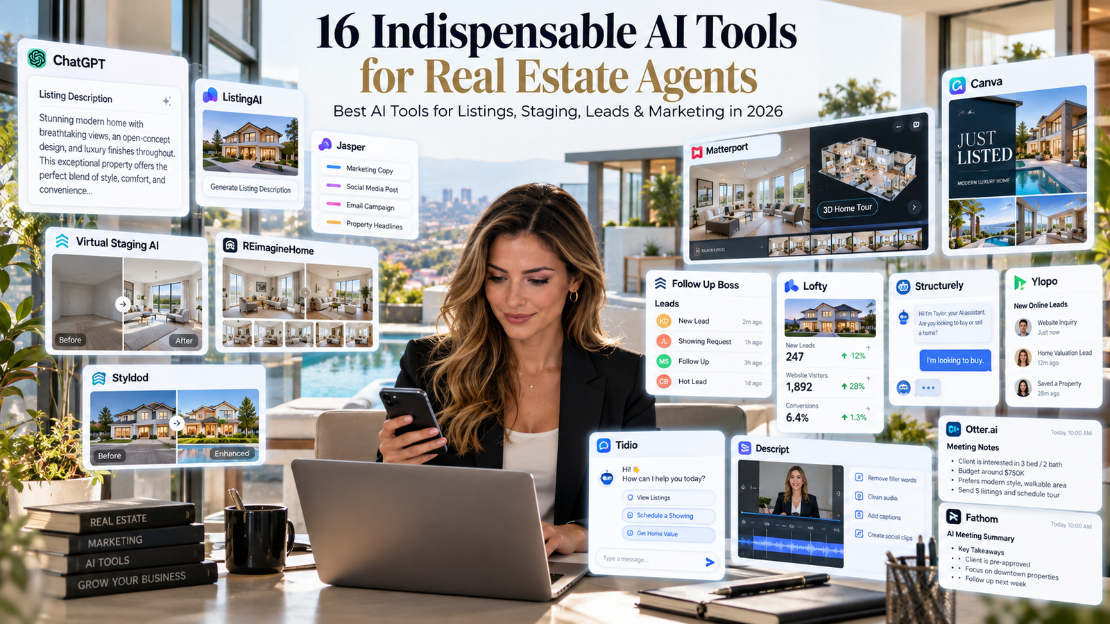 16 Best AI Tools for Real Estate Agents to Scale Sales in 2026 1 16 indispensable Best AI Tools for Real Estate Agents