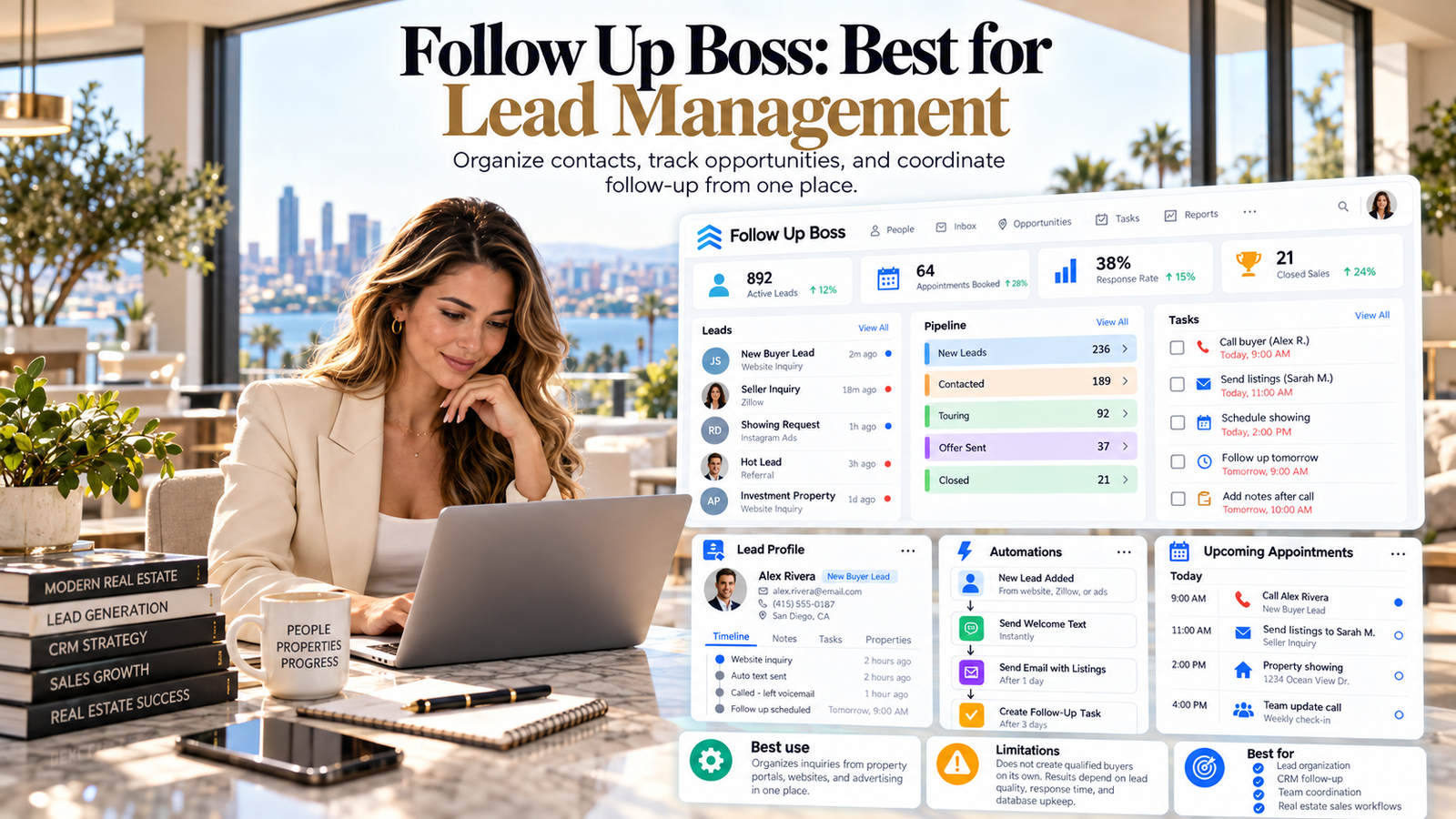 16 Best AI Tools for Real Estate Agents to Scale Sales in 2026 4 follow up boss best for lead management