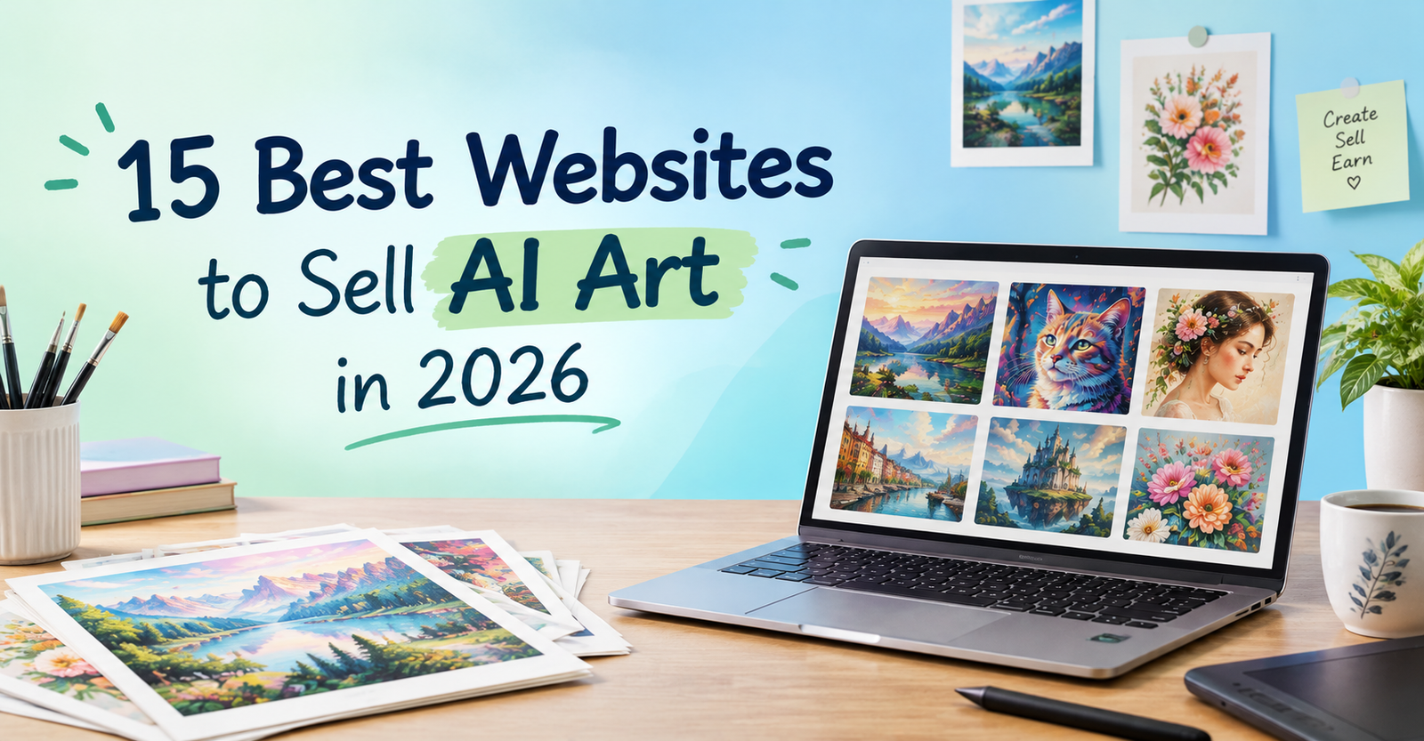 15 best websites to sell AI art in 2026