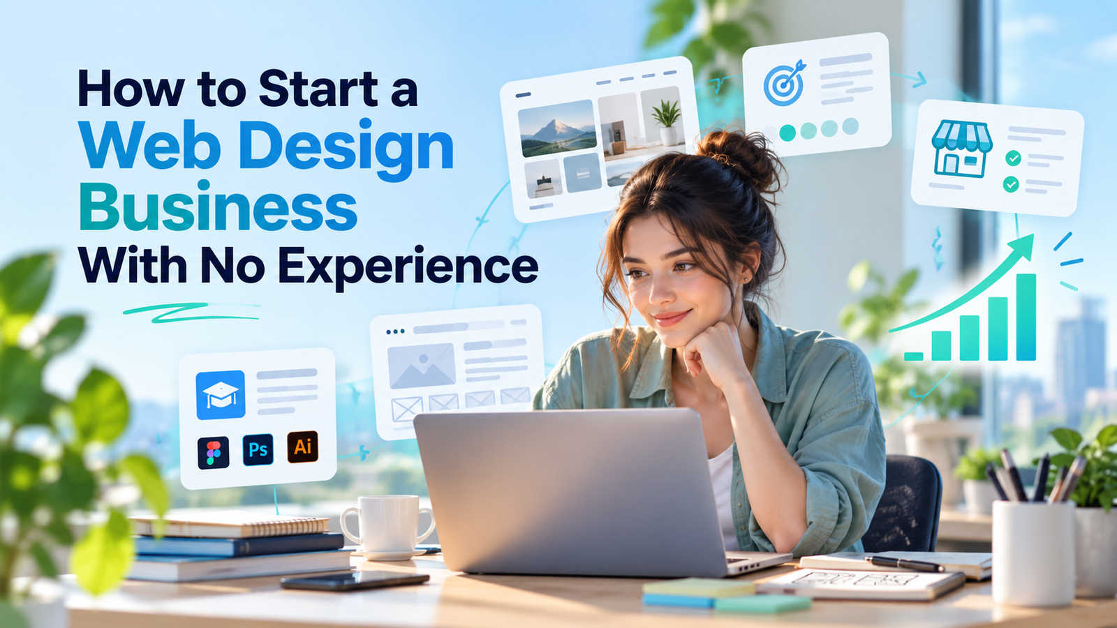 how to start web design business with no experience