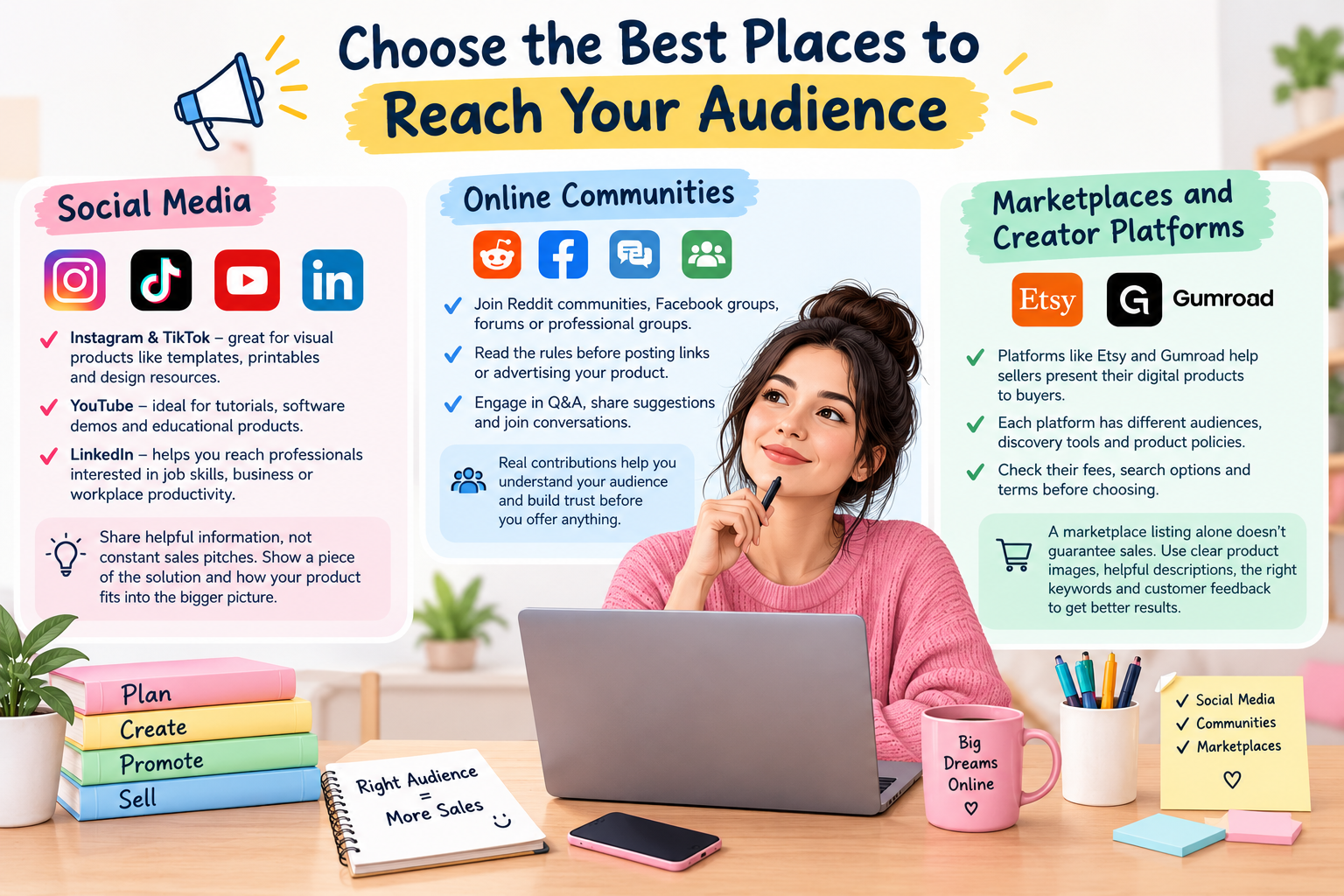 choose the best places to reach your audience